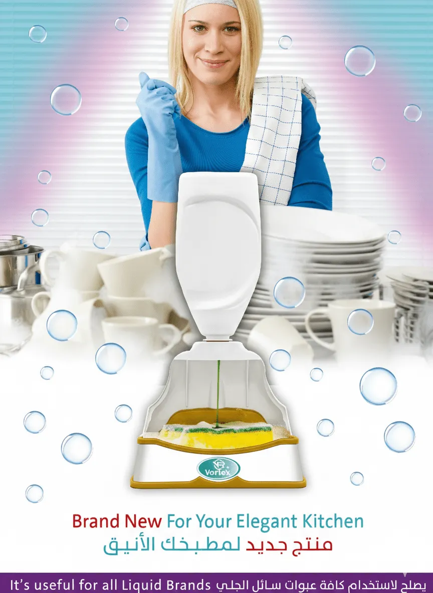 Presse manuelle pour savon vaisselle – Distribution facile pour cuisine