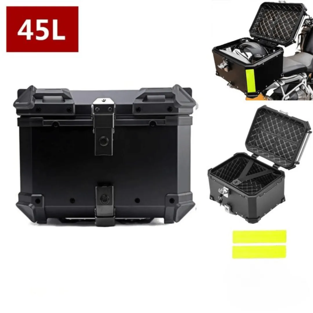 top case Coffre Moto 45 L, mallette de transport et espace de rangement pour moto