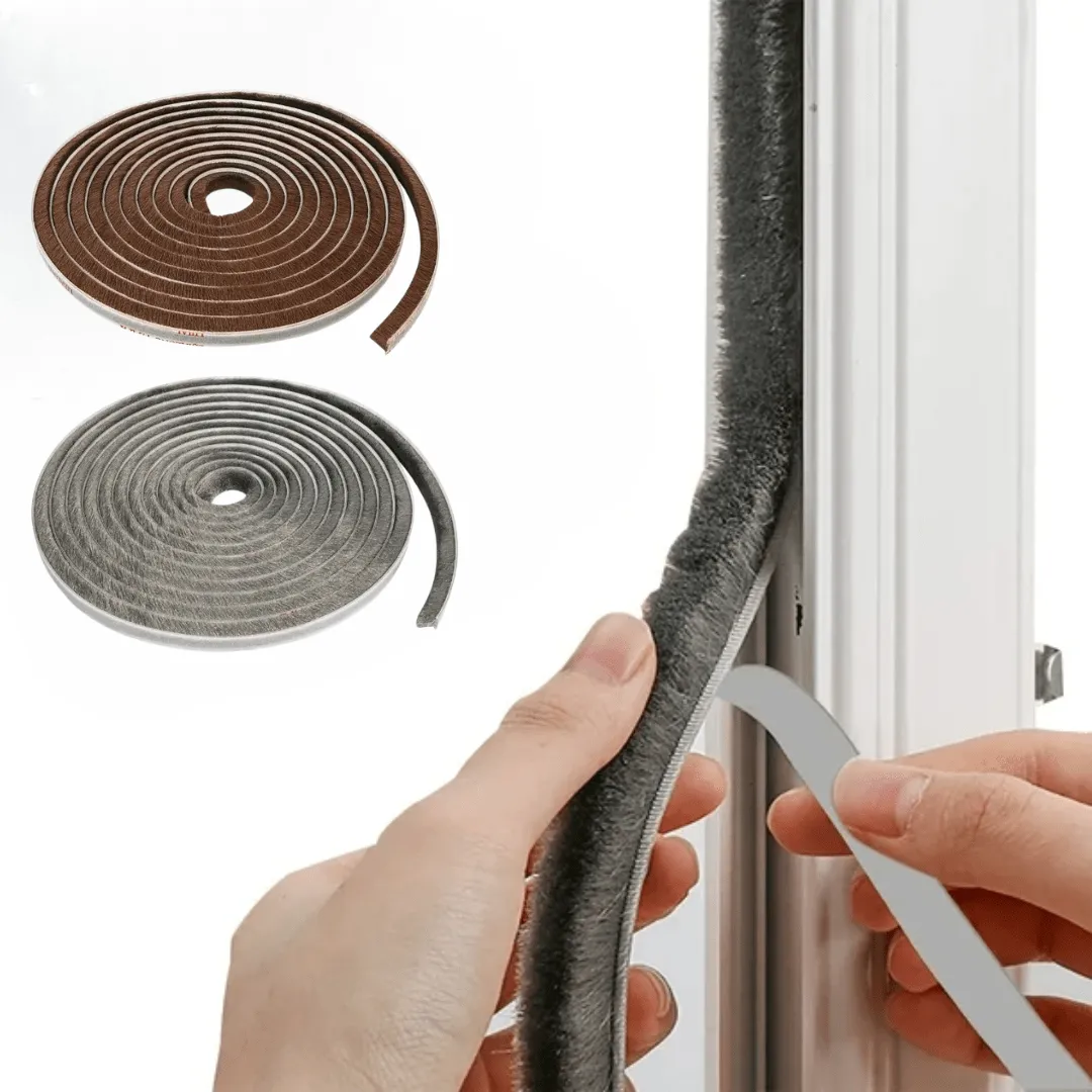 Bande autocollante d’étanchéité 5 m pour portes et fenêtres, isolation contre le froid et la poussière (colleur aléatoire)