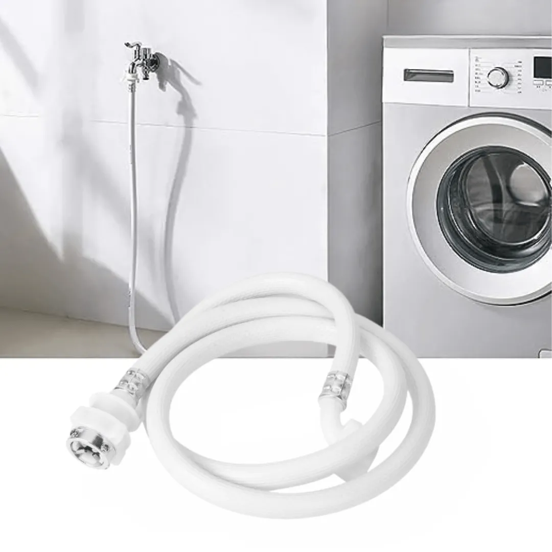 Tuyau PVC 1,5 m avec adaptateur pour lave-linge automatique, anti-éclatement