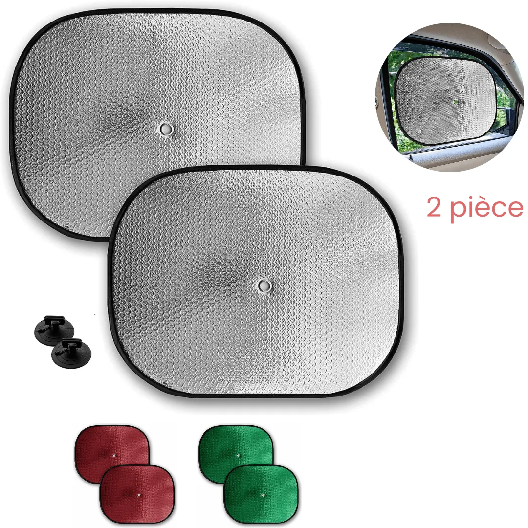 Pare-soleil avant voiture pliable universel avec ventouses et sangles pour protection contre le soleil (colleur aléatoire)