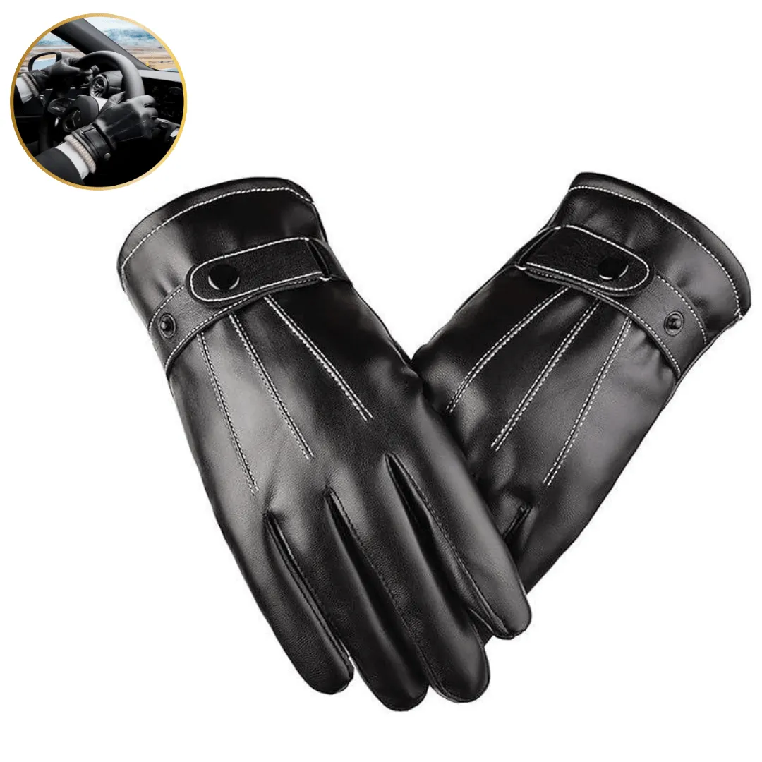 Gants d’hiver chauds et confortables pour hommes, avec boucle, idéaux pour le cyclisme.