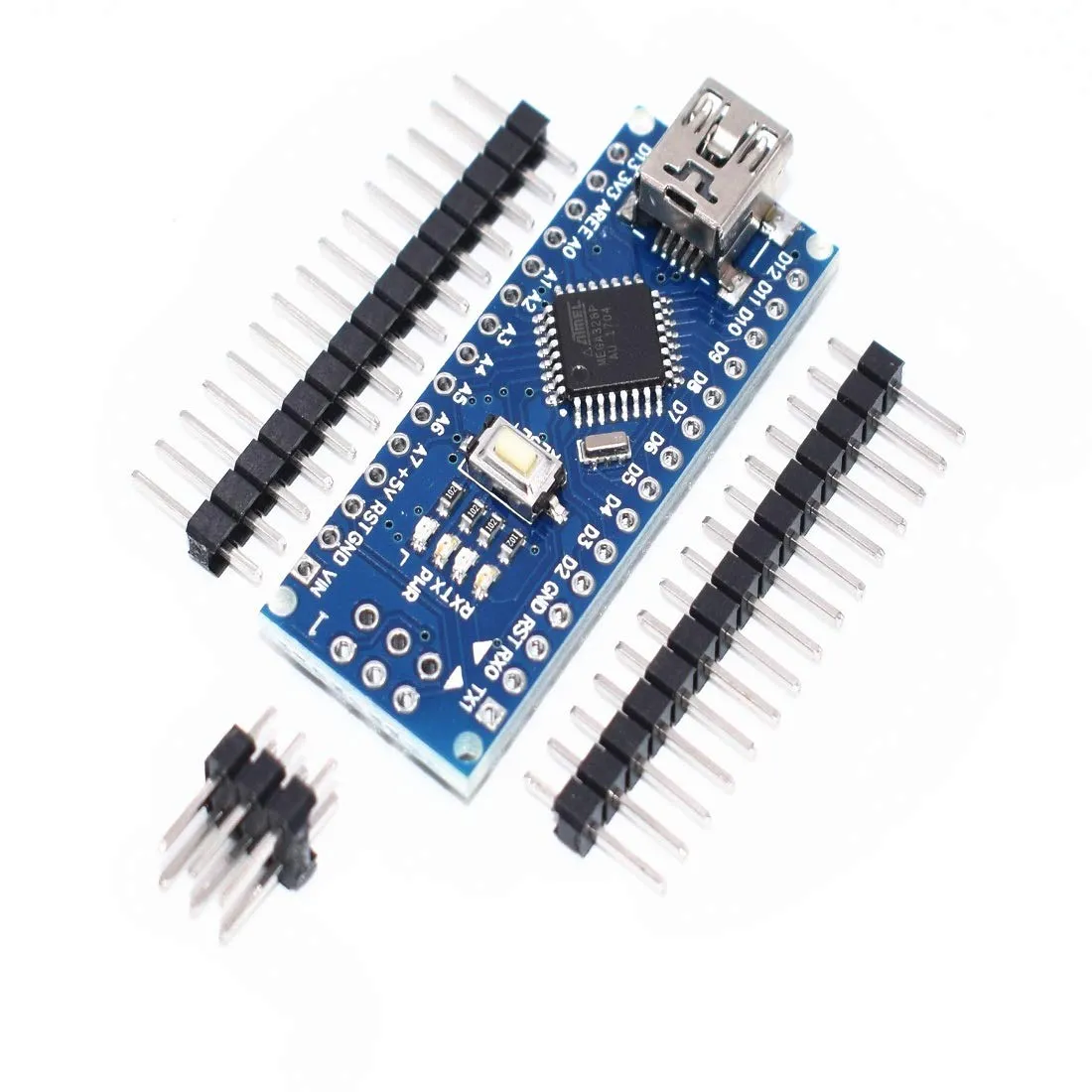 Carte Nano 16MHz – ATmega32 compatible Arduino, version Micro USB non soudée