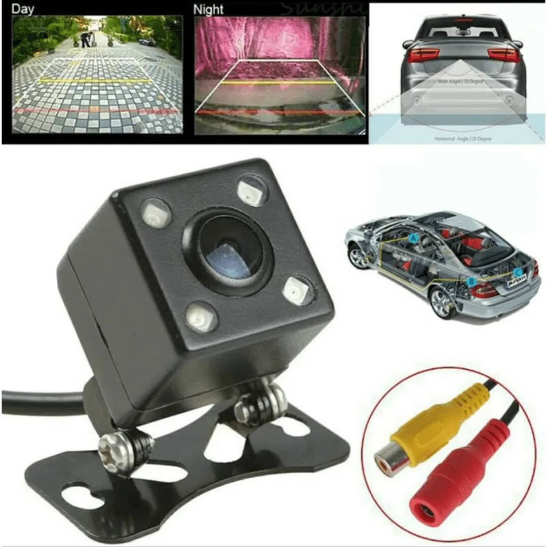 Caméra arrière HD pour voiture – 8 LED, vision nocturne pour stationnement sécurisé
