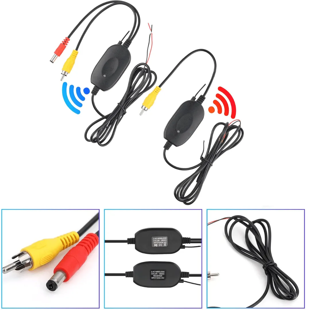 Caméra sans fil 2,4 GHz – émetteur et récepteur pour caméra de recul automobile