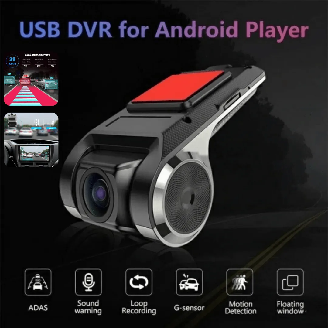 Caméra de bord Full HD avec navigation, alerte vocale automatique et enregistrement vidéo