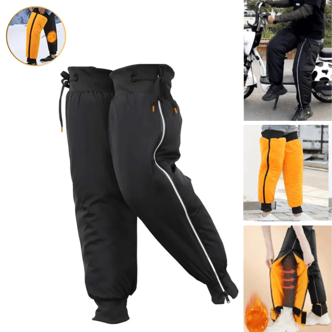 Lot de 2 genouillères de moto hivernales – protection chaude et confortable pour le cyclisme