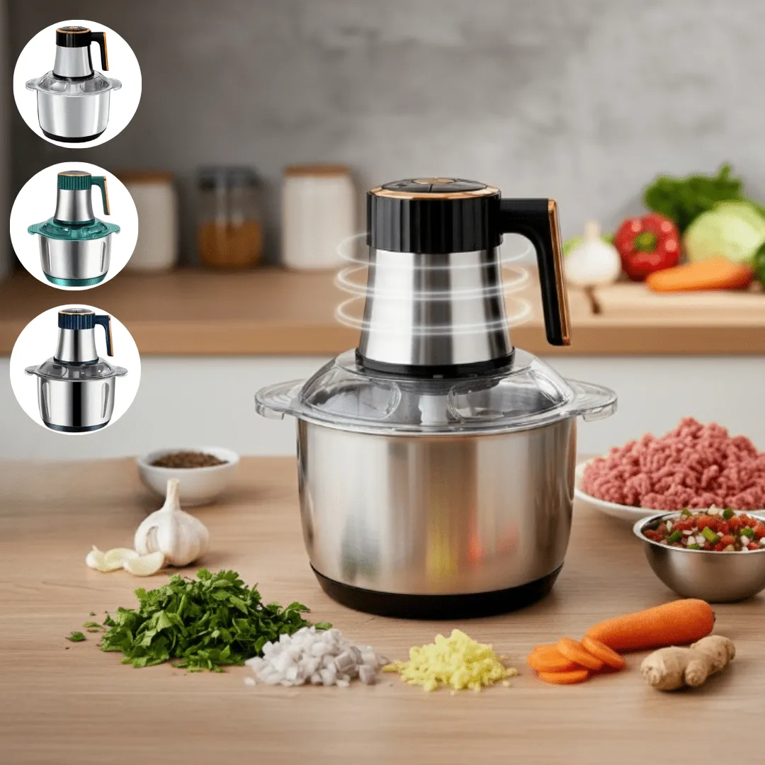 Hachoir en acier inoxydable 5L – pour viande et légumes, usage multiple (colleur aléatoire)