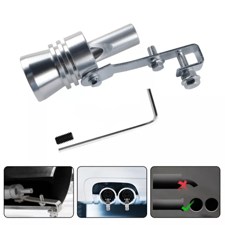 Sifflet d’échappement pour voiture – effet son turbo, modificateur de bruit pour tuyau d’échappement