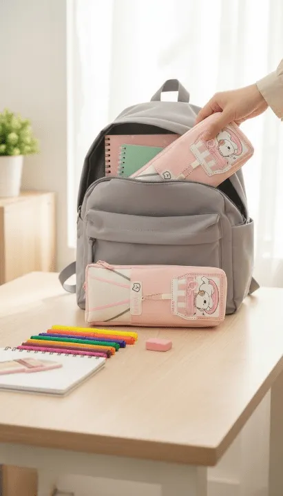 Trousse d’école multifonction – Pratique et charmante pour enfants