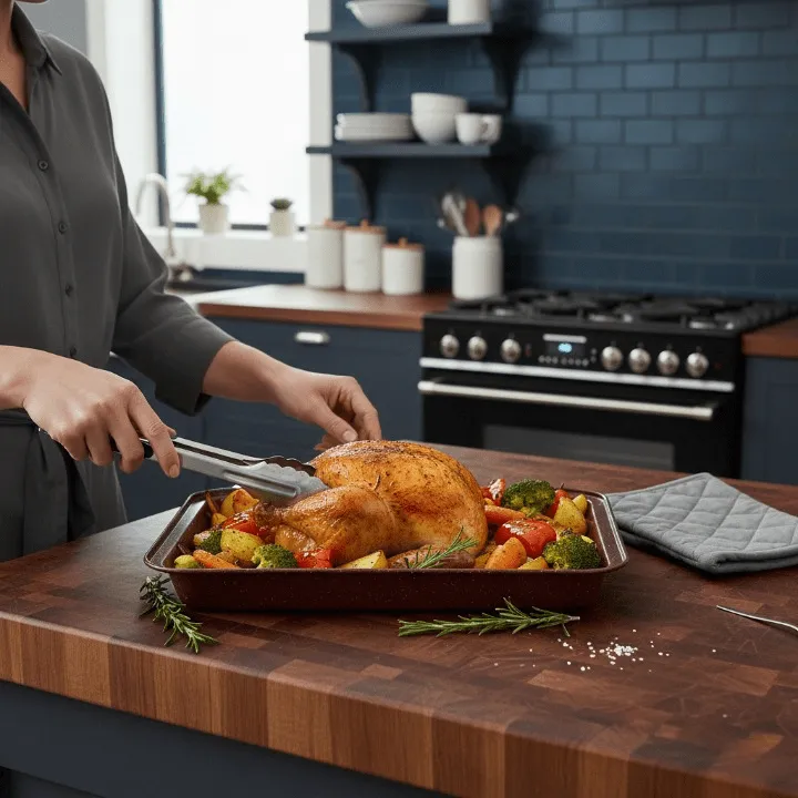 Plateau cuisson 42x28,5 cm – Idéal pour rôtir et cuire