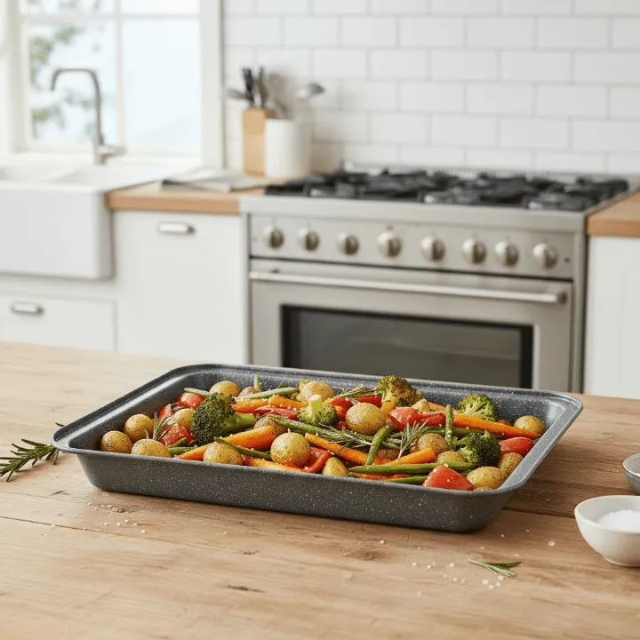 Plateau cuisson 37x25 cm – Pour rôtir, cuire et griller