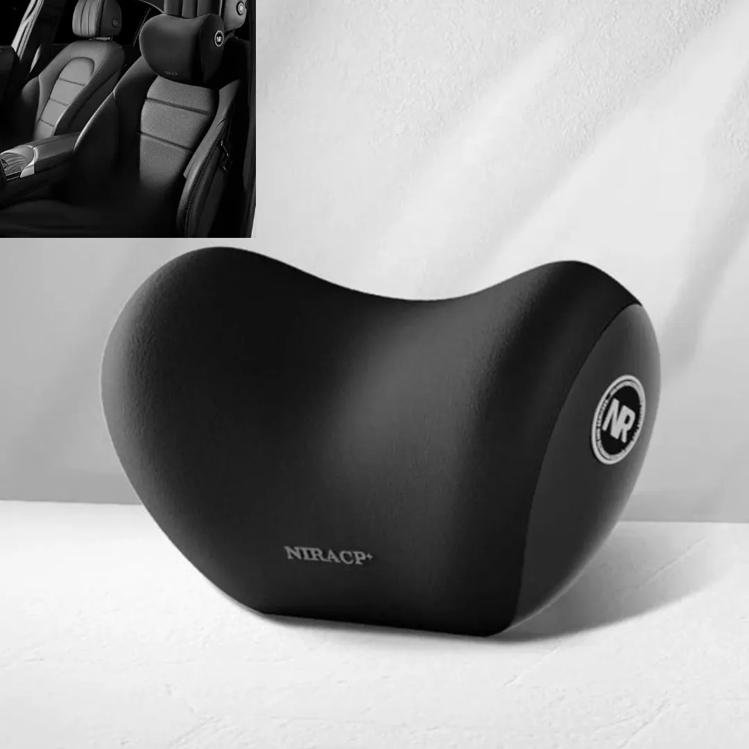 Coussin de voyage ergonomique pour voiture – Oreiller en mousse à mémoire de forme pour cou et dos