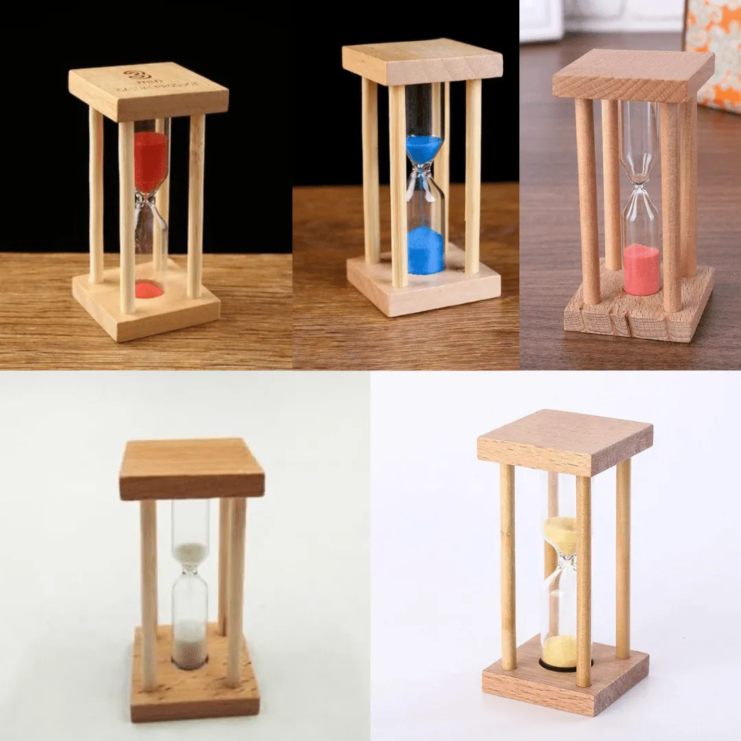 Sablier décoratif de 3 minutes – Pratique et élégant (coller aléatoire)