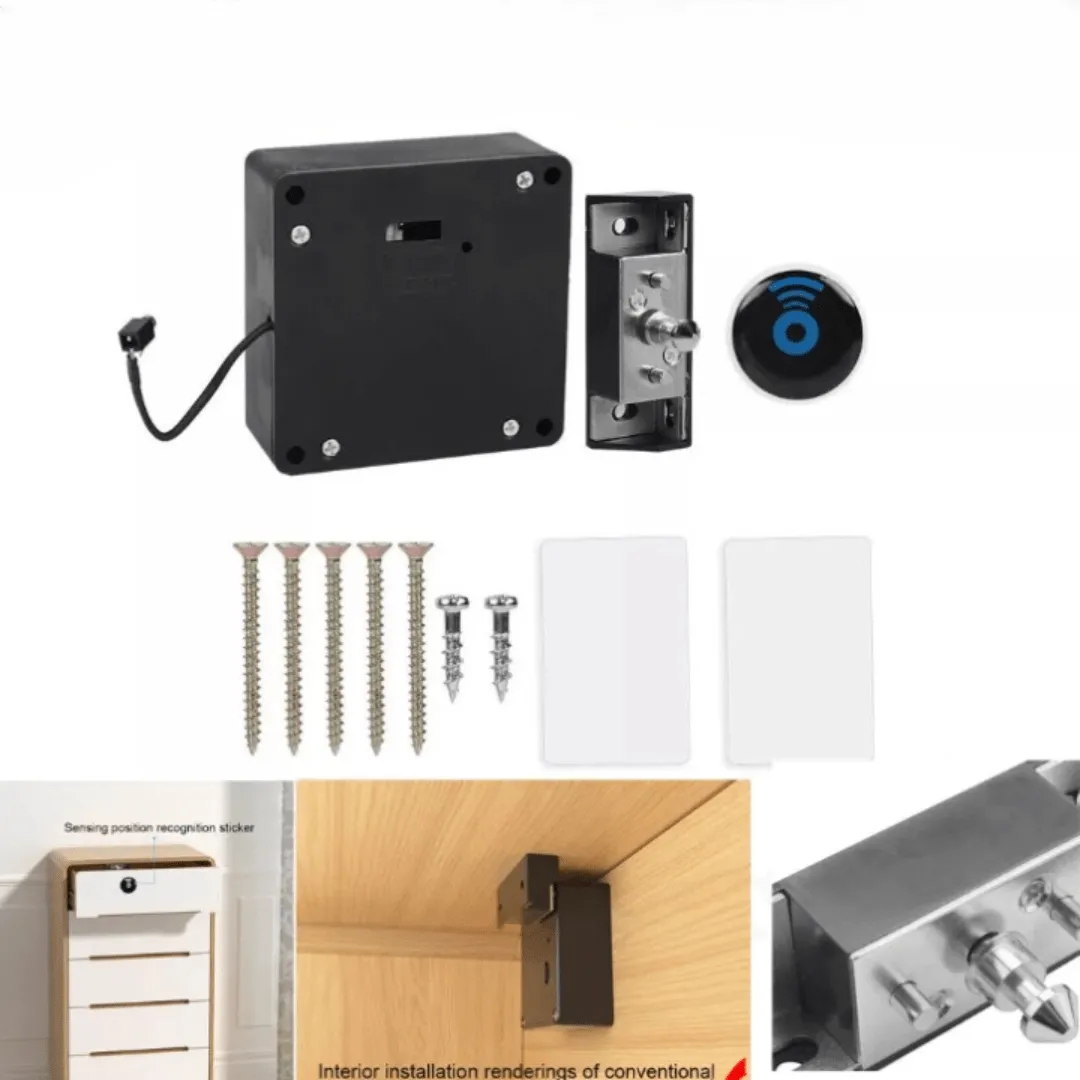 Serrure RFID invisible pour tiroir et armoire – Sécurité intelligente et discrète.
