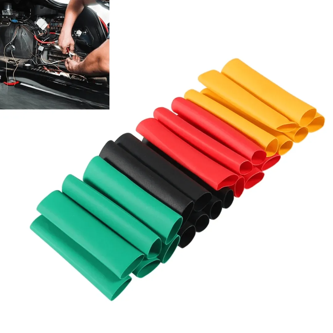 Kit de 24 gaines thermo-rétractables pour câbles électroniques.