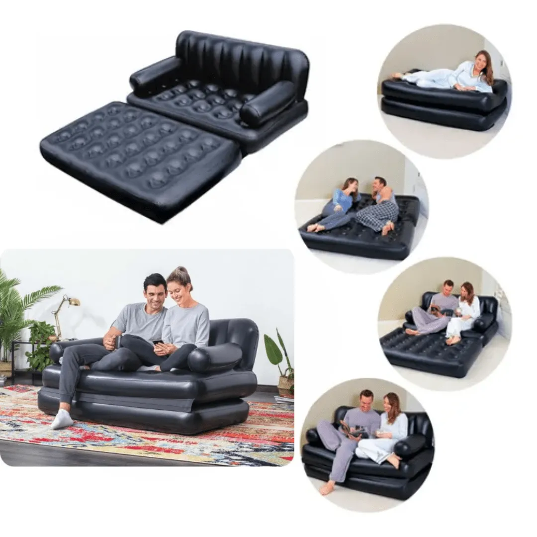 Canapé gonflable 5 en 1 Multi-Max Bestway, modulable et confortable.