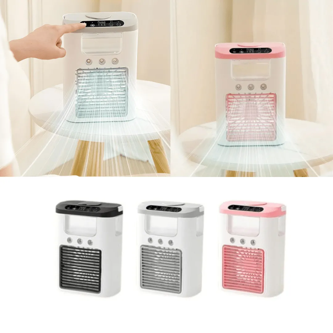 Climatiseur mobile avec fonction brumisation et diffusion de fraîcheur 2-en-1 (colleur aléatoire)
