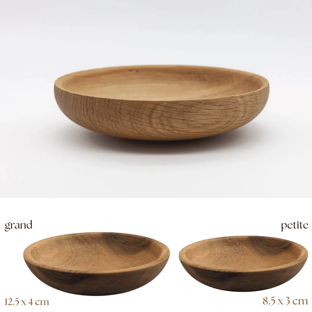 Assiette creuse artisanale en bois de gharghaâ