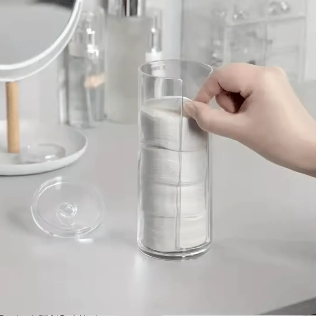 Boîte de rangement transparente en acrylique pour élastiques à cheveux et accessoires