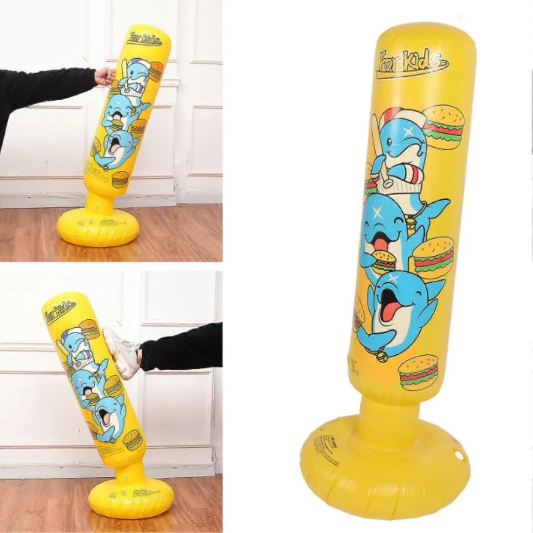 Sac de frappe gonflable 120 cm – Pour enfants énergiques, jeu sportif et éducatif