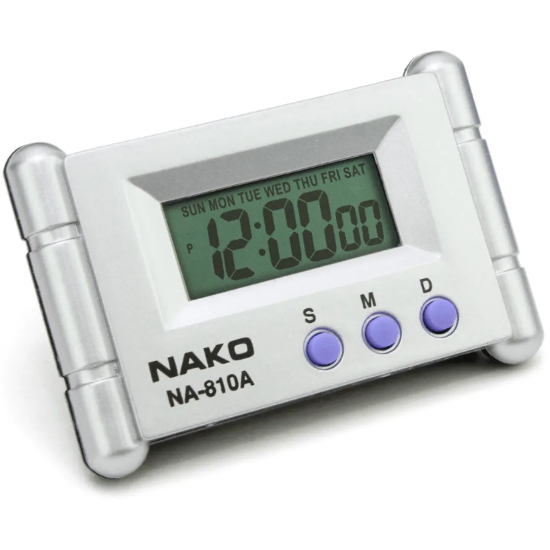 mini Horloge électronique compacte sans fil pour voiture et intérieur.