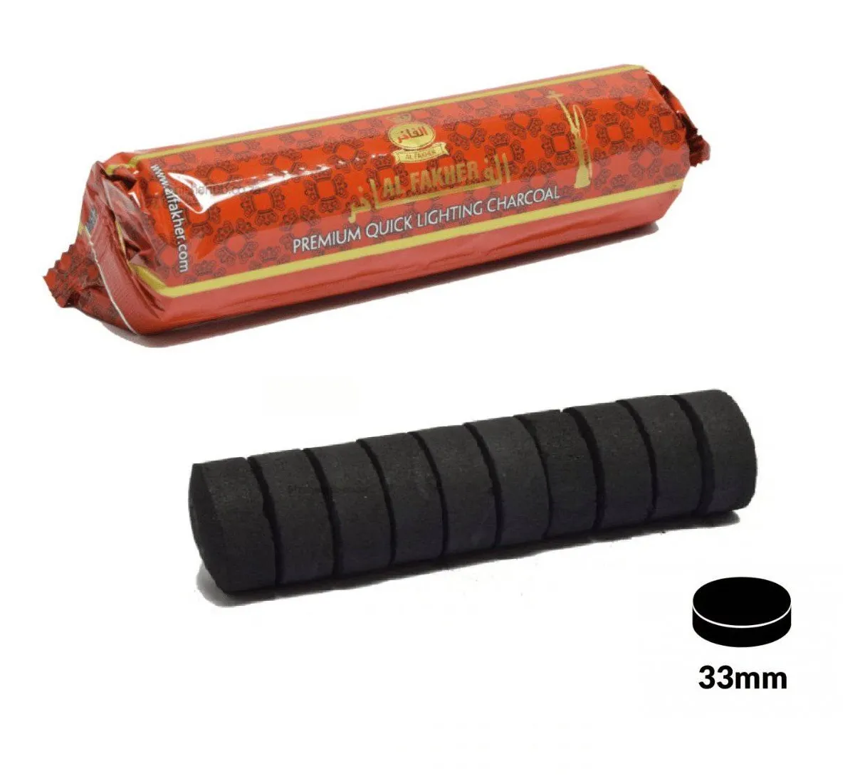 Charbon Al Fakher- qualité supérieure en rouleaux 10 unités
