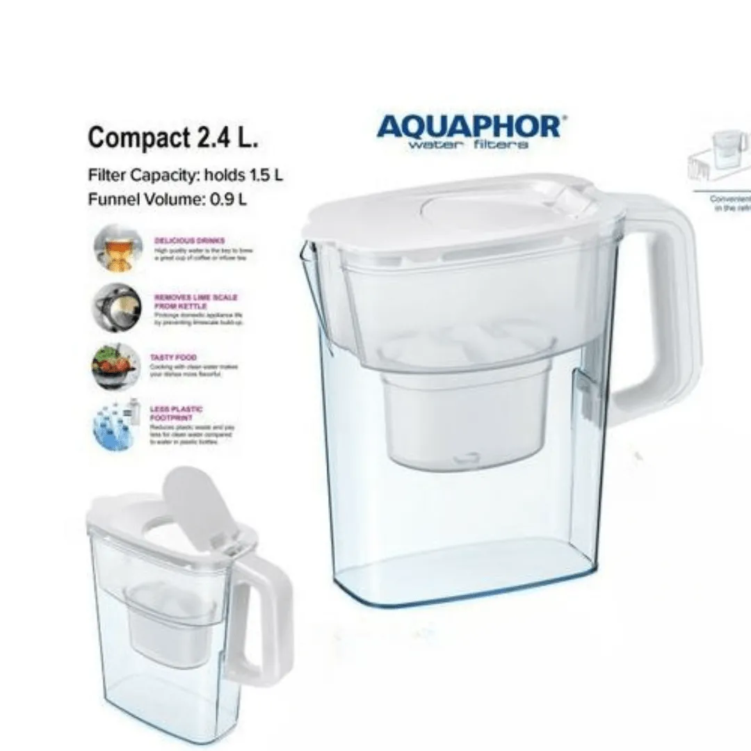 Carafe filtrante Aquaphor 2,4 L - Le complice idéal pour une eau débarrassée de ses impuretés au quotidien