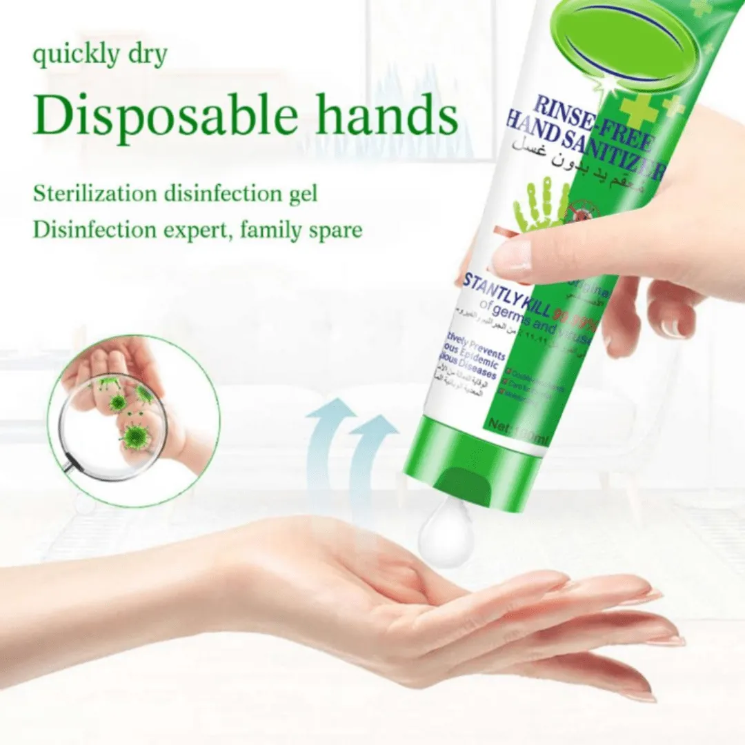 Gel antibactérien pour les mains 50ml, désinfection sans eau.