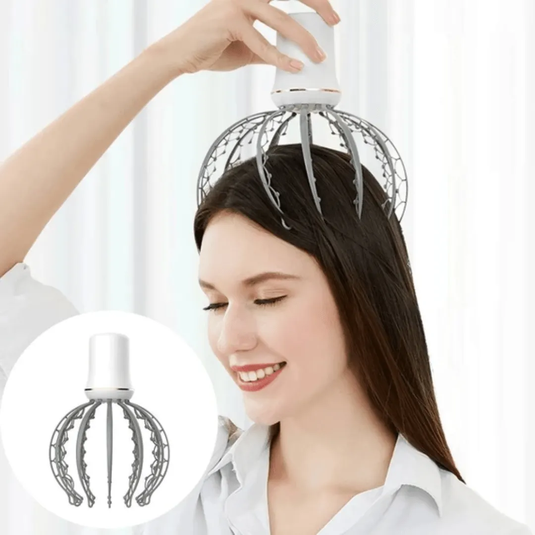Appareil de massage pour tête, détente et relaxation musculaire.