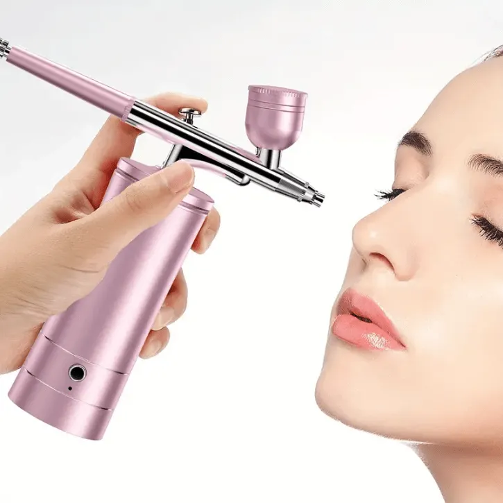 Appareil de pulvérisation professionnel pour le visage, injecteur d'oxygène à aérographe.