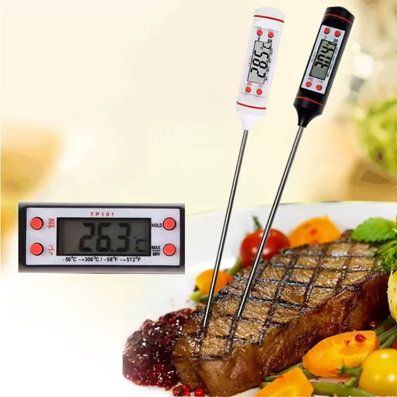 Thermomètre de cuisson digital à aiguille pour huile et friture – Accessoire de cuisine précis