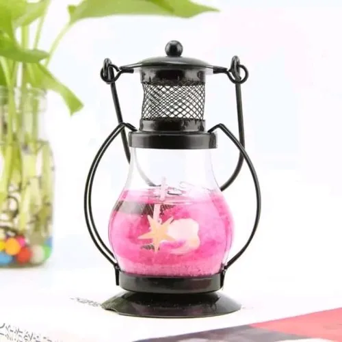 Lanterne aromatique en métal, style classique, pour décoration avec bougie.