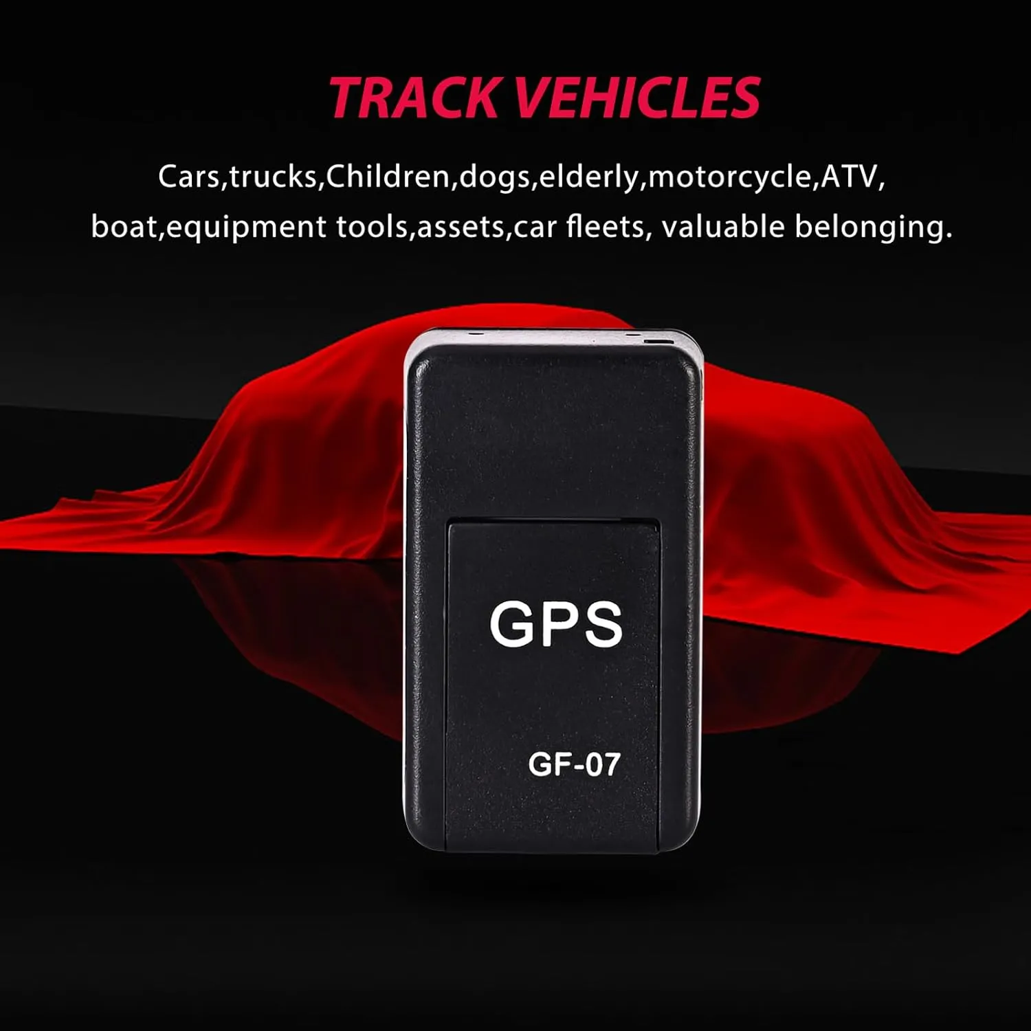 Localisateur GPS Compact pour Voiture – Suivi en Temps Réel sans Abonnement, Aimanté, Autonomie Longue