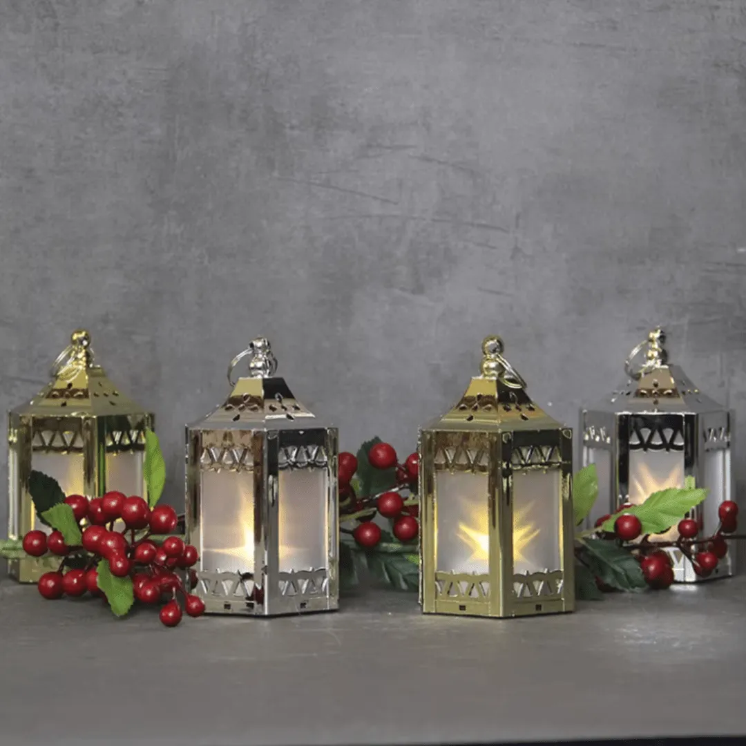 Fanos marocain en métal de 11,4 cm – Élégance artisanale pour décoration de centre de table (colleur aléaoire)