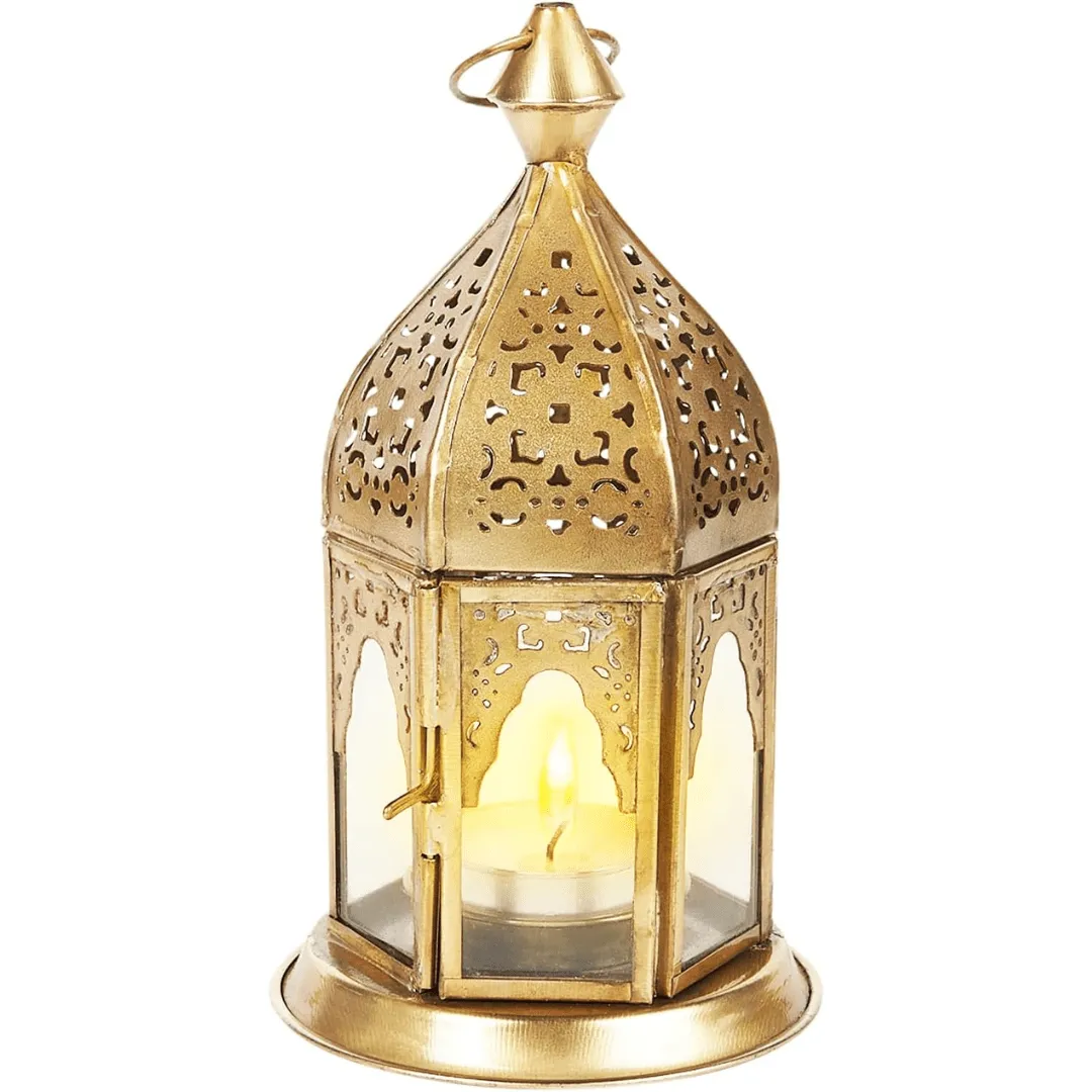 Lanterne Marocaine décorative 16cm Photophore marocain pour l’extérieur au Jardin ou l’intérieur sur la Table
