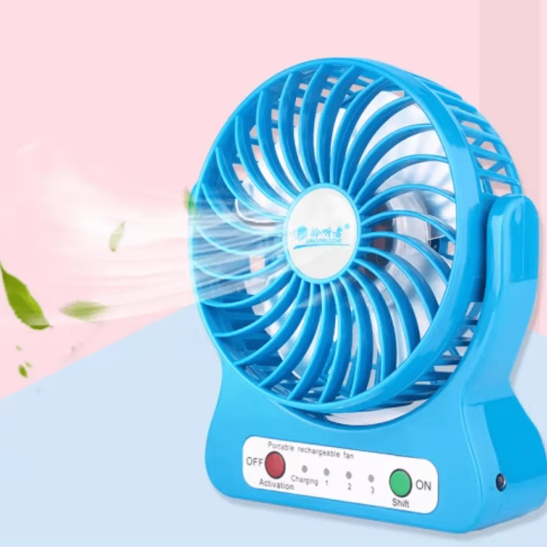 Ventilateur de bureau compact, mini ventilateur rafraîchissant pour le travail