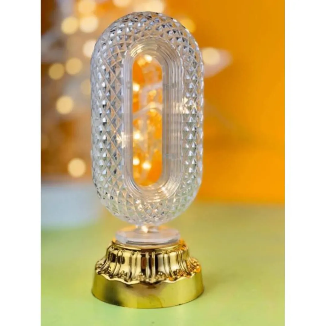 Lampe LED en cristal au design scandinave – Lumière apaisante et style moderne pour votre intérieur.