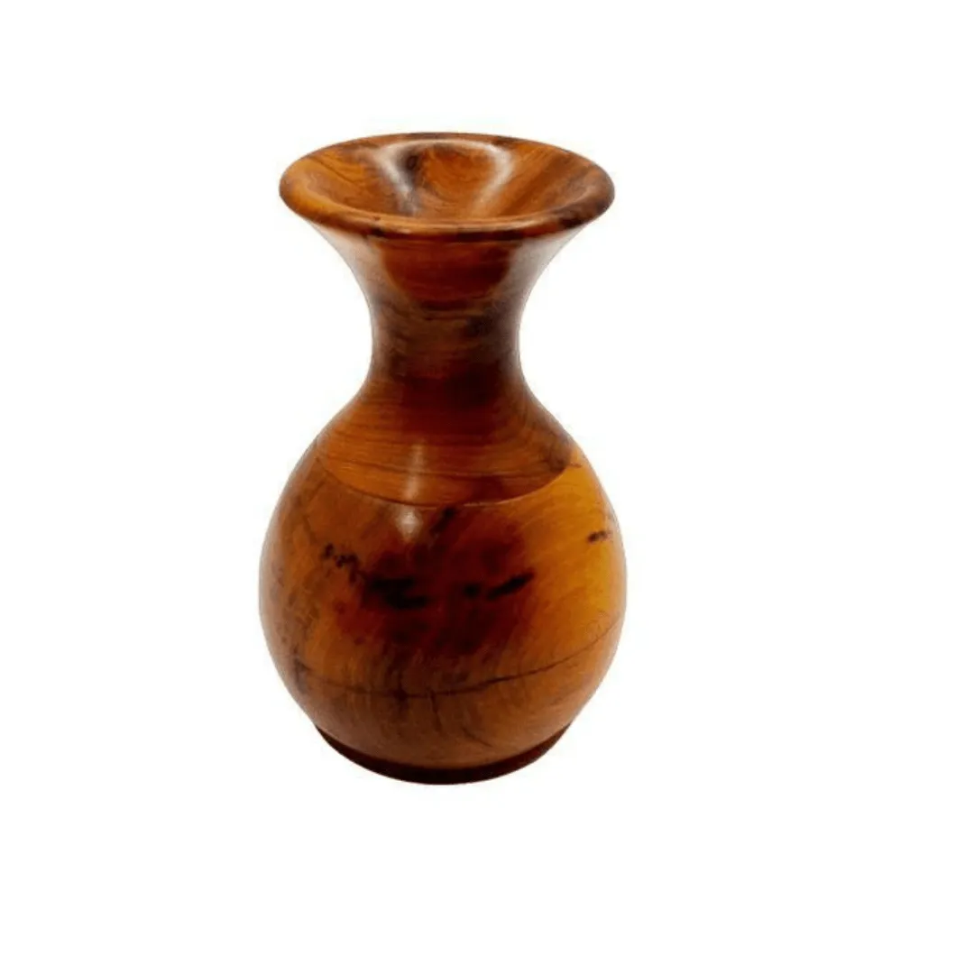 Vase en bois fait main au parfum de genévrier – Élégance naturelle thuya