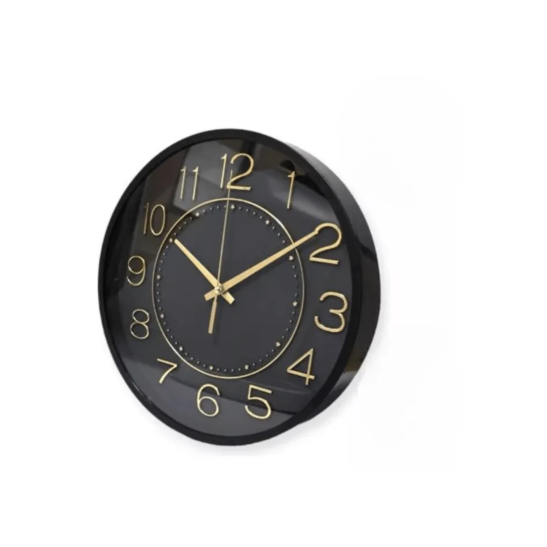 Horloge murale moderne avec support pour installation murale.