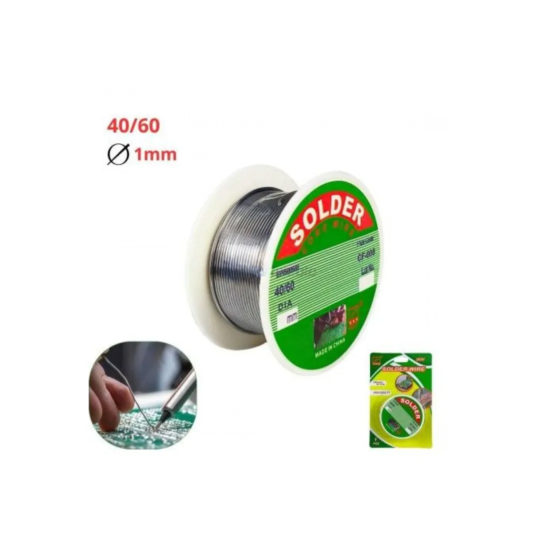 Fil de soudure 40/60, diamètre 1mm – Idéal pour des soudures précises et solides.