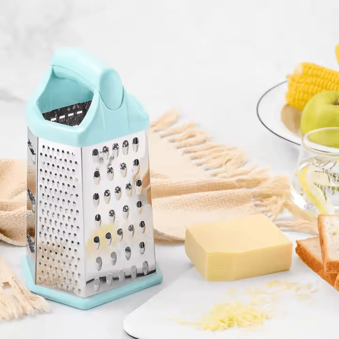 Râpe polyvalente en acier inoxydable pour fruits et légumes