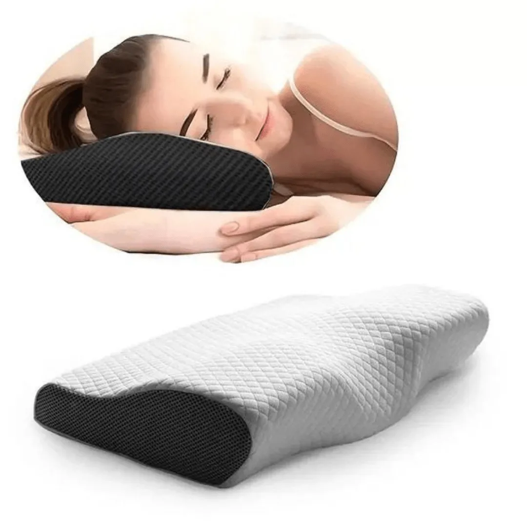 Oreiller cervical à mémoire de forme, épais et doux pour un confort optimal et un soutien parfait du cou.