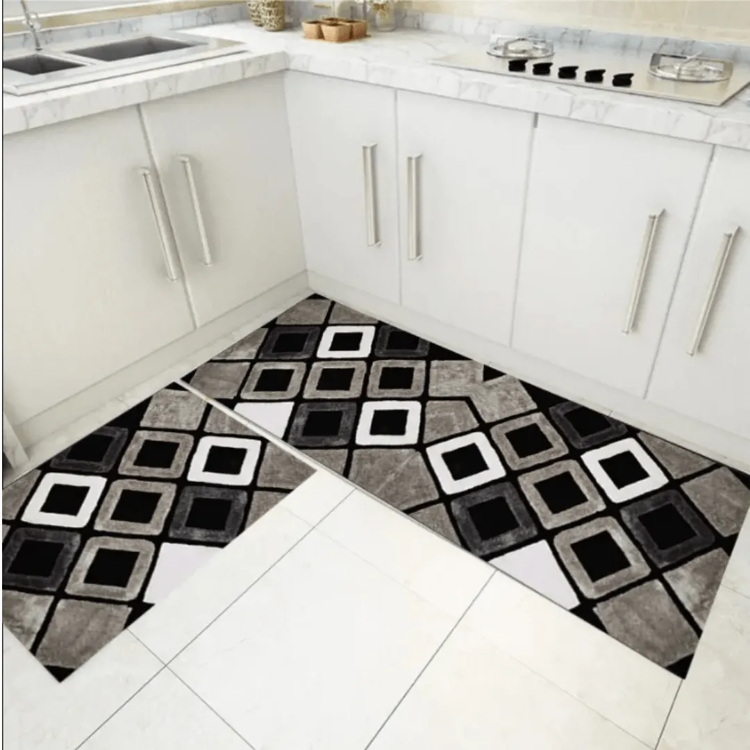 Tapis de couloir antidérapant et lavable pour cuisine et chambre