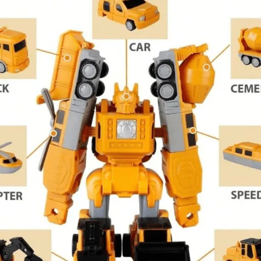 Jeu de blocs magnétiques pour transformer en voiture robot, parfait pour les enfants ( 24 pièce)