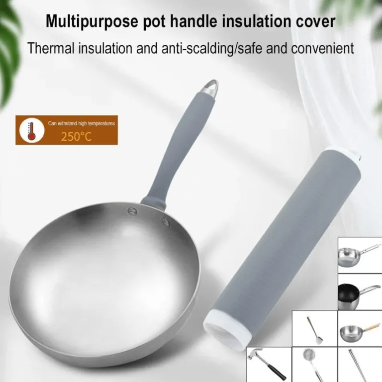 Manchon isolant en silicone pour poignées de casseroles et poêles, anti-brûlure