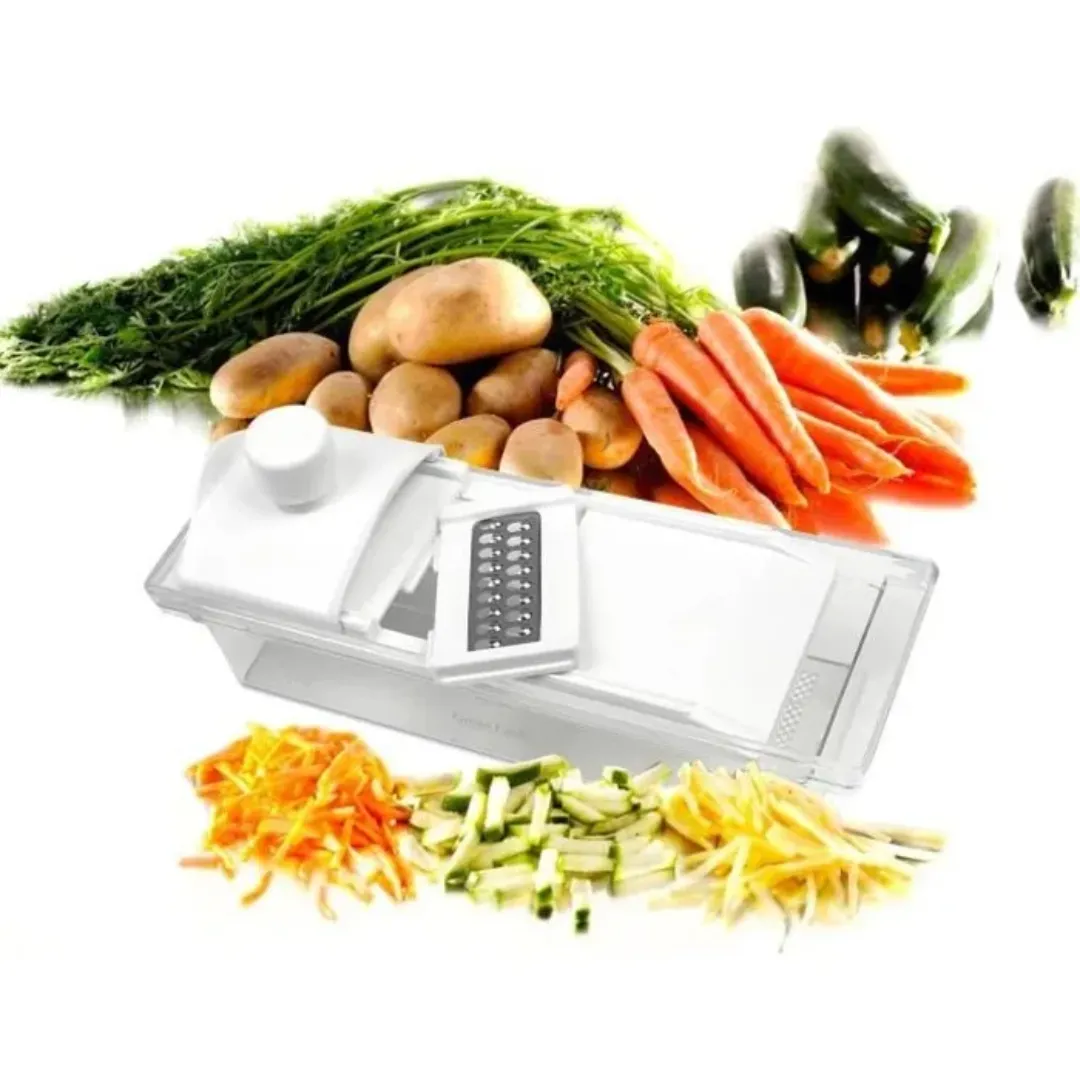Coupe-légumes multifonction avec 6 styles de coupe en acier inoxydable