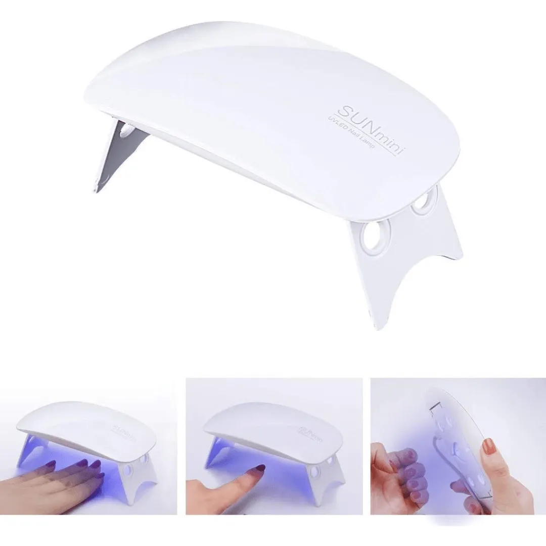 Mini lampe UV LED pour vernis Gel, design souris avec câble USB
