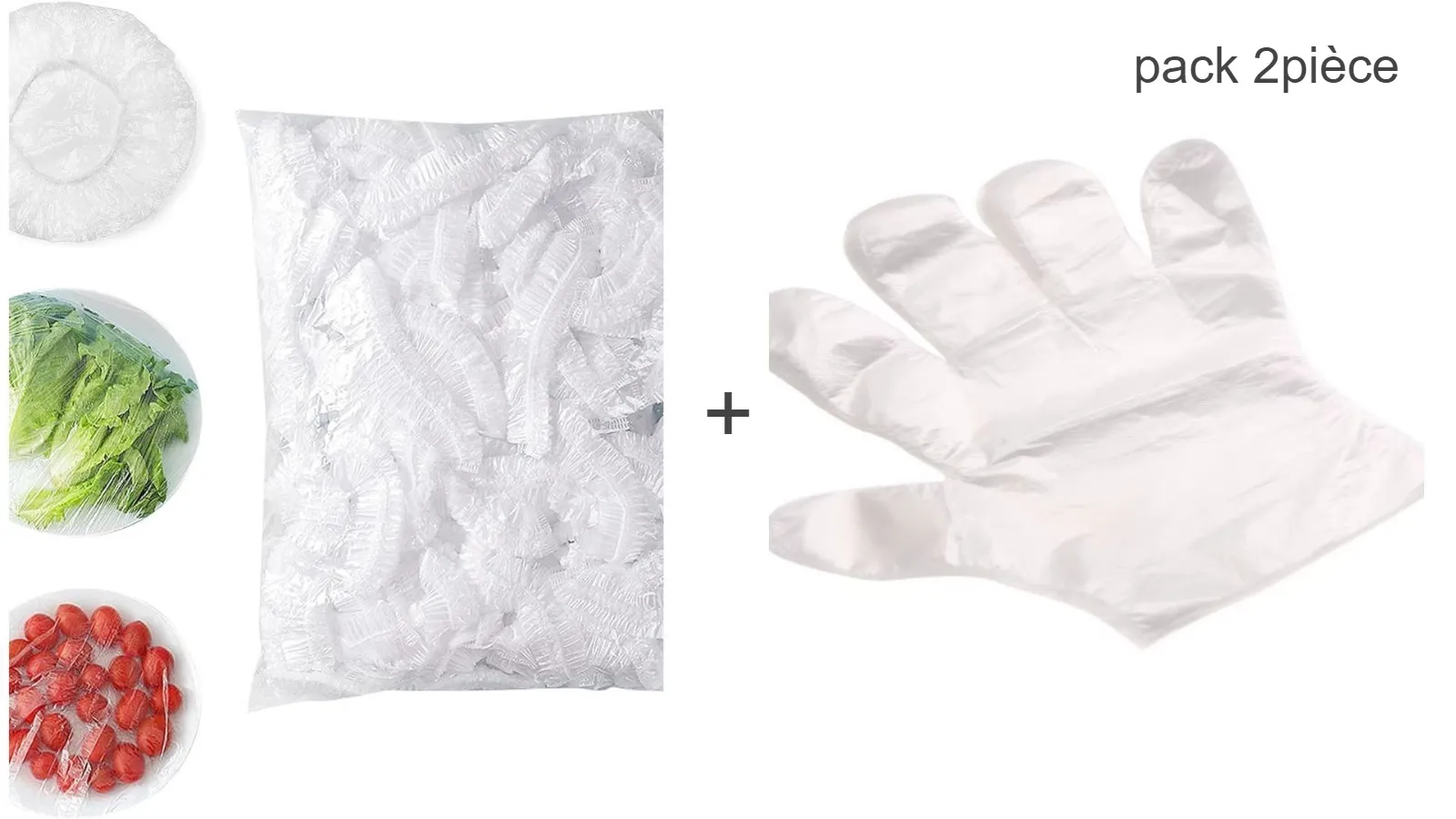 100 gants et 100 sacs pratiques pour la cuisine et la conservation