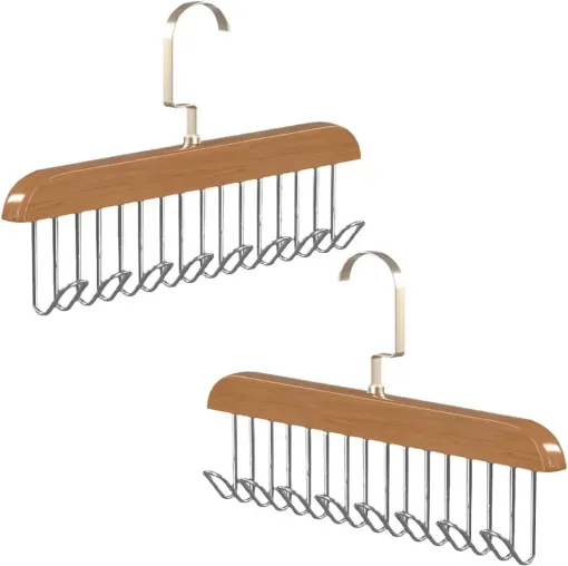 5 pièce Cintre en bois multifonctionnel pour le rangement, le séchage, l'accrochage et l'organisation des sous-vêtements